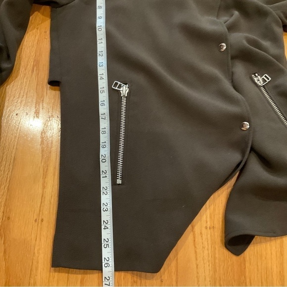 Aritzia Wilfred Mayet Double Breasted Jacket Crepe Fabric XSmall Olive G… - Picture 14 of 16